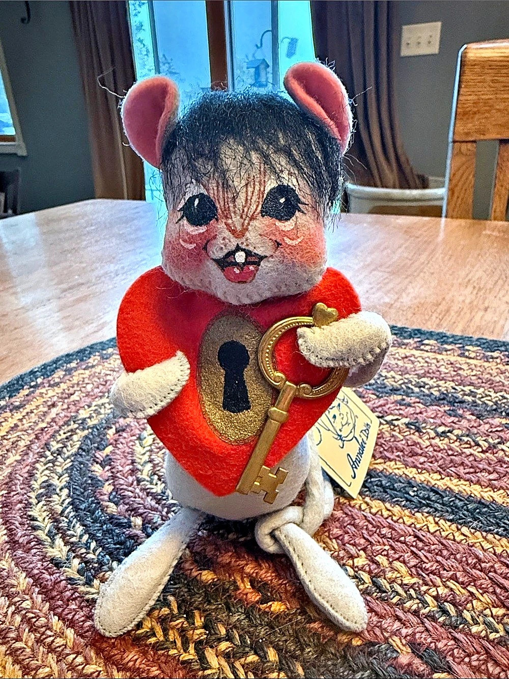 Vintage Key to My Heart Mouse Annalee 1997